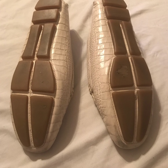 PRADA Ivory Crocodile Driving Shoe/Loafer/Moccasin - Picture 6 of 8